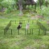 32" Outdoor Fence Heavy Duty Dog Pens 24 Panels Temporary Pet Playpen with Doors