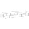 Dog Kennel Silver 129.2 ft² Steel