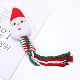 Pet Supplies Christmas Series Molar Teeth Cleaning Cute Cartoon Dog Training Bite Toys (Option: Santa Claus)