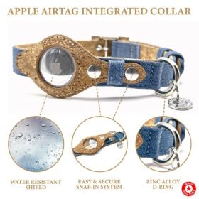 Apple Airtag Integrated Collar (size: XS)