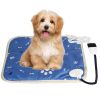 Pet Heating Pad Electric Dog Cat Heating Mat Waterproof Warming Blanket with Adjustable Temperature 0-12 Timer Digital Display Chewing-resistant