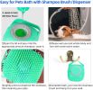 Pet Dog Shampoo Massager Brush Cat Massage Comb Grooming Scrubber Shower Brush For Bathing Short Hair Soft Silicone Brushes