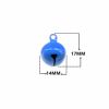 10 Pcs 14mm Iron Candy Color Paint Small Bell Keychain Doll Accessories Pet Collar Pendant Christmas Metal Bell